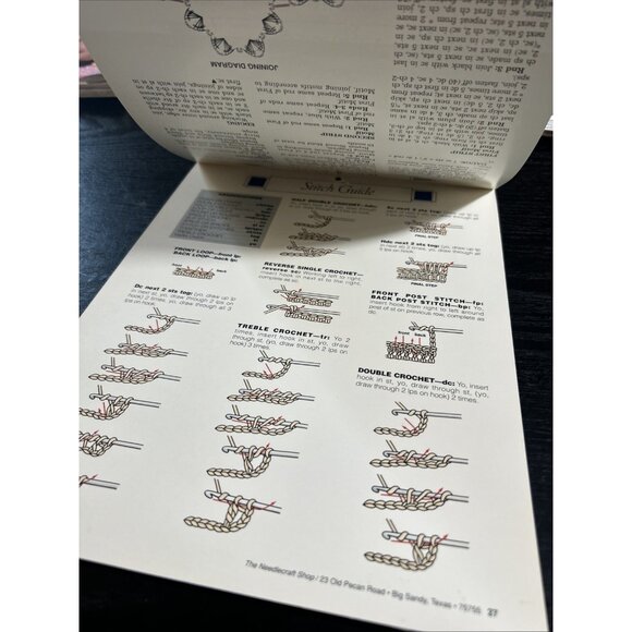 Vintage 1992 AFGHAN CALENDAR THE NEEDLECRAFT SHOP 12 DESIGNS CROCHET PATTERNS - Picture 4 of 5